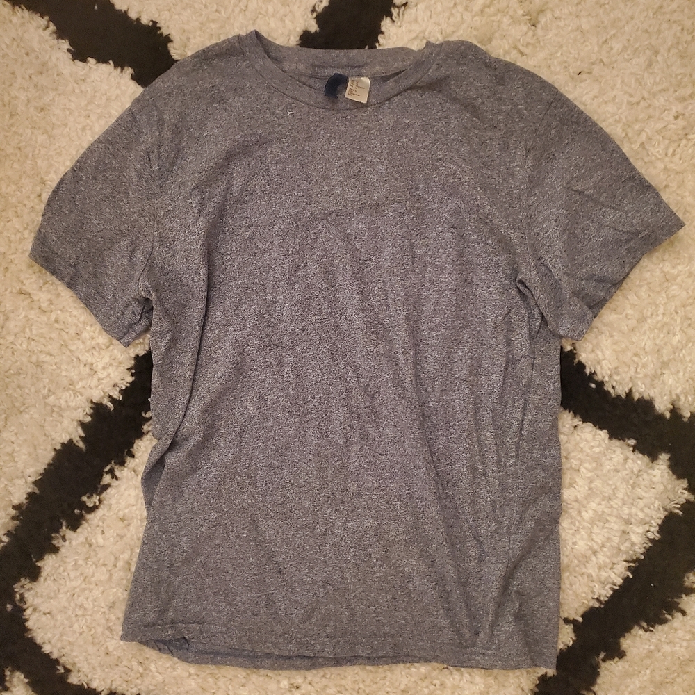 3 for $15 w/ free shipping // H&M blue grey crew tee shirt